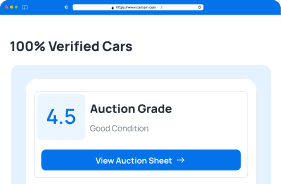 100% Verified Cars (Auction Reports, Inspections)